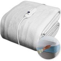 Dreamcatcher Luxury Polyester Electric Blanket Heated Fully Fitted Under Blanket 3 Heat Settings - Single/Double/King/Super King | Size: Single