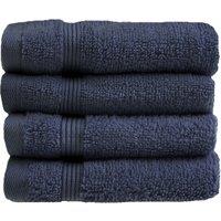 Allure Bath Fashions Luxury Zero Twist Egyptian Cotton Face Cloths - Pack of 4 in Navy