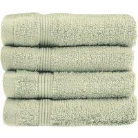 Allure Bath Fashions Luxury Zero Twist Egyptian Cotton Face Cloths - Pack of 4 in Light Green