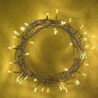 Shatchi 40 WarmWhite LED Lights Battery Operated Fairy String Christmas Lights in White