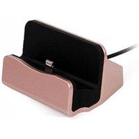 FX Desktop 'Charging Dock' with Braided Cables Rose Gold