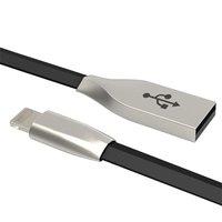FX Anti-Tangle Zinc Alloy 'Charge & Sync Cable' for iPhone 1m Black