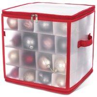 Christmas Village 64 Christmas Bauble Storage Bag - Red
