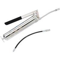 Autojack Heavy Duty Manual Pump Action Lever Grease Gun in Silver