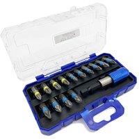 Lumberjack 15 Piece Screwdriver Impact Bit Set in Grey