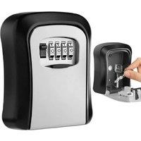 Lumberjack Wall Mounted Key Safe Box with 4 Digit Combination Lock in Grey