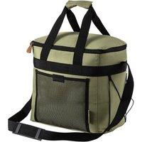 Cabin Max 28L Picnic Cooler Bag with netted pocket & bottle holder straps in Green | Size: Medium