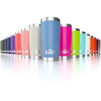 Green Steel Stainless Steel Insulated Travel Mug Reusable Cup in Burgundy | Size: 20oz (550ml)