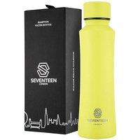 Seventeen London 'Hampton' Stainless Steel Reusable 400ml Water Bottle in Lime