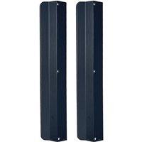 Highdecora Profile Pull Handle V Style for Furniture Wardrobe, Kitchen Cabinet, TV Unit, Drawer in Black | Size: Small
