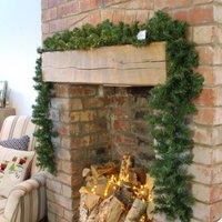 Samuel Alexander 270cm (9ft) x 25cm Pine Christmas Garland Decoration Green | Size: 270 cm (9ft) x 25 cm