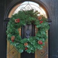 Samuel Alexander 50cm Premier Christmas Wreath With Festive Berry & Cones in Green