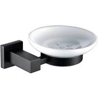 Nes Home Matte Black Square Soap Dish Holder