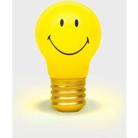 Suck UK Rechargable Cordless Smiley Face Lamp in Yellow