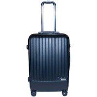Calitek Black ABS Hard Shell 4 Wheel Trolley Suitcase 24 in Navy