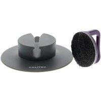 Calitek Scouring Pad Non Scratch Cleaning Pad with Suction Pad Holder Ideal for Non Stick Pots & Pans in Grey