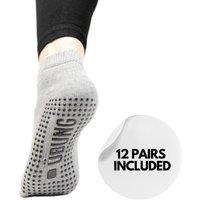 Calitek Ubung Yoga Grey Women's PSYSK701 Pack of 12 Size 4.5-9 UK Size