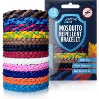 Active Era Explorer Mosquito Repellent Bands - 12 Pack with Assorted Colours