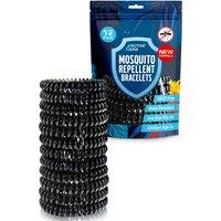 Active Era Explorer Mosquito Repellent Bands - 12 Pack in Black