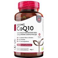 Nutravita Co Enzyme Q10 (CoQ10) 200mg 120 Vegan Capsules in White