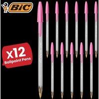 Bic Cristal Fun Ball Pen Pink - 12 Packs
