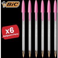 Bic Cristal Fun Ball Pen Pink - 6 Packs