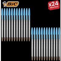 Bic Cristal Fun Ball Pen Turquoise - 24 Packs