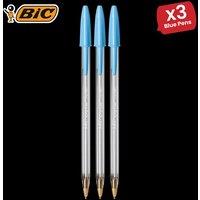 Bic Cristal Fun Ball Pen Turquoise - 3 Packs
