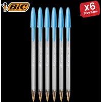 Bic Cristal Fun Ball Pen Turquoise - 6 Packs