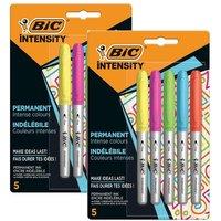 Bic 2 x Permanent Markers Fine Colour Intense Assorted