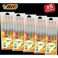 Bic Flex Assorted Fluorescent Highlighters - 5 Packs