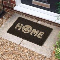 Nicoman PVC Spaghetti Coil Home Doormat in Brown | Size: 44 cm x 75 cm