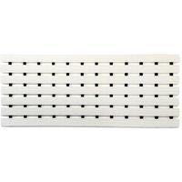 Nicoman PVC Duckboard Anti Slip Shower Mat Bath Mat 61cm x 25cm in White | Size: 61 cm x 25 cm