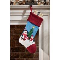 Dibor Luxury Skip & Rolo Children's Penguin Xmas Gift Christmas Stocking | Size: Medium