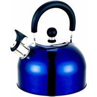 Olpro 2 Litre Stainless Steel Whistling Kettle Blue