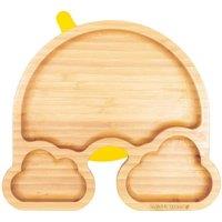 Wild & Stone Bamboo Weaning Plate Baby Over The Rainbow in Yellow
