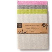 Wild & Stone Swedish Dish Cloths Compostable 4 Pack
