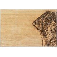 Selbrae House Labrador Oak Serving Board in Light Brown
