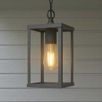 CGC Lighting 'Sienna' Black Hanging Outdoor Porch Lantern Ceiling Light