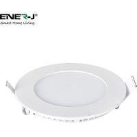 ENER-J 3W Recessed Round LED Mini Panel 85mm diameter (Hole Size 70mm), CE Driver, 90 Lm/Watt, RA 80, 4000K in White