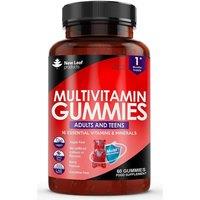 New leaf health Chewable Vegan Multivitamin Gummies - 60 Sugar Free Multivitamins for Men & Woman in Red