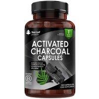 New leaf health Activated Charcoal Capsules - 120 Potent Charcoal Capsules, 1040mg P/S in Dark Grey