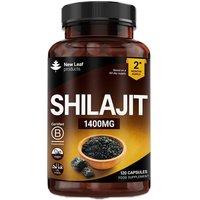 New leaf health Shilajit Capsules 1400mg with 60% Fulvic Acid - 120 High Strength Shilajit Capsules in Khaki