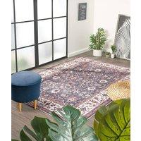 THE RUGS Yasmin Washable Persian Classic Rug - Soft Durable Polyester Pile in Blue | Size: 60 cm x 180 cm