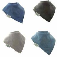 Ziggle Bandana Dribble Bibs Atlantic Pack of 4 in Blue