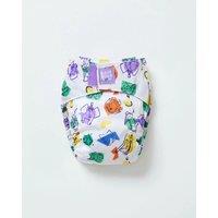 Bambino Mio Reusable Cloth Nappy Single - Fit From Newborn, Save Hundreds in Cool White