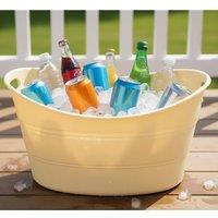 Almineez 2 Plastic Drink Bucket 24L Beverage Tub Handles BBQ Pool Parties