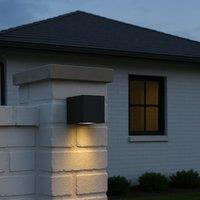 CGC Lighting 'Eileen' Black Modern Outdoor Rectangle Single Spotlight