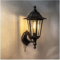 CGC Lighting 'Yasmin' Black Outdoor Traditional Lantern Style Wall Light
