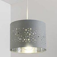 CGC Lighting 'Stardust' Grey Star Easy Fit Ceiling Lamp Shade